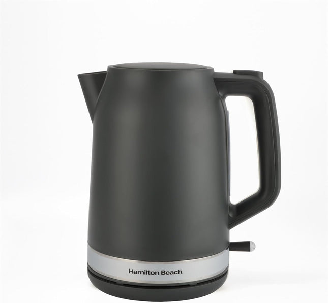 Hamilton Beach Ella 1.7L Electric Kettle, Auto Shut Off, Matte Charcoal - HBK3045MCH