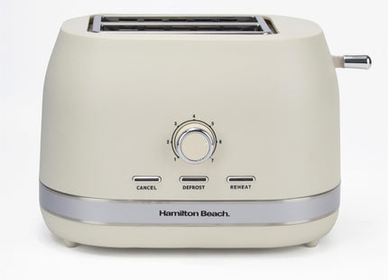 Hamilton Beach Ella 2 Slice Toaster 800W, Wide Slots, HBT1322MC – Matte Latte