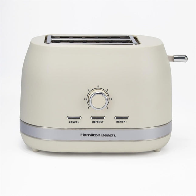 Hamilton Beach Ella 2 Slice Toaster 800W, Wide Slots, HBT1322MC – Matte Latte