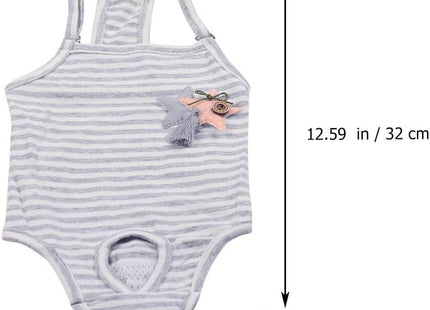 Balacoo Female Dog Diaper with Suspenders – Grey Size L