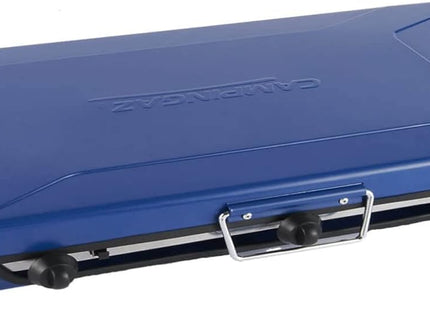 Campingaz Chef Folding Double Burner Gas Stove & Grill 3 x 1.5kW with Piezo Ignition – Blue