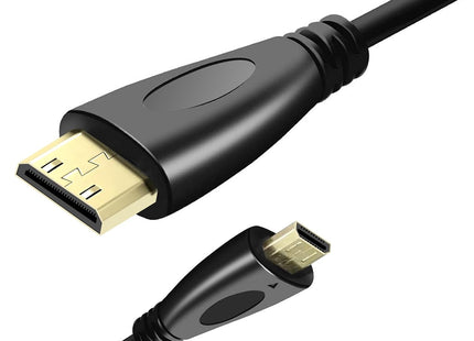 Herfair 1M Micro HDMI to Mini HDMI Cable 4K Male to Male HFR014-HDMI