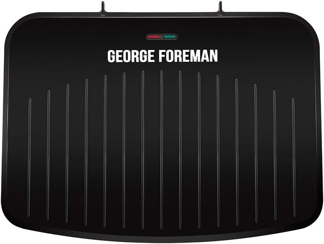 George Foreman Large Electric Fit Grill – 2400W Panini Press & BBQ Grill, Black