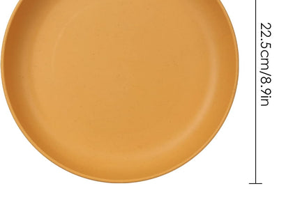 CSYY 6pc 9 Inch Unbreakable Deep Dinner Plates – Colourful