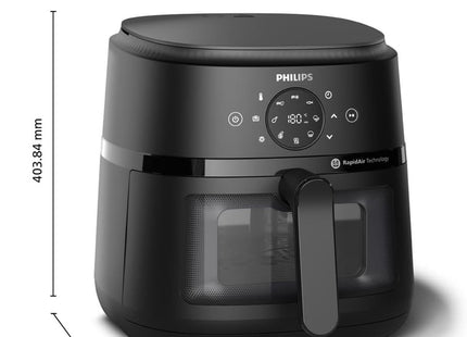 Philips 2000 Series NA230 Air Fryer – 6.2L, 1700W, Digital Touchscreen, Black