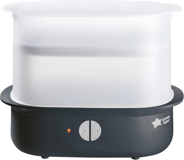 Tommee Tippee Super-Steam Advanced Electric Steriliser – Black, 6-Bottle Capacity