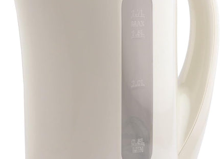 Hamilton Beach Essentials 1.7L Electric Kettle, Auto Shut Off, HB1107C – Cream