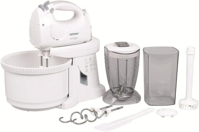 Zelmer Mix Robi 381.61 Stand Mixer, 5 Speed with Rotating Bowl & Hand Blender - EU Plug