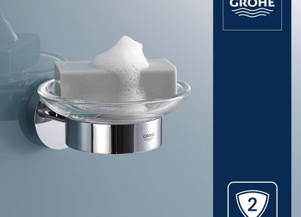 GROHE Essentials Transparent Glass Soap Dish 40368001