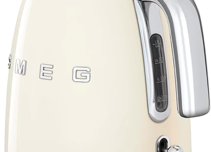 Smeg KLF03CRUK 1.7L Retro Style Electric Kettle with 360° Swivel Base – Cream