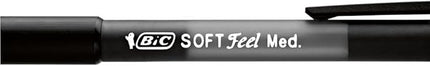 BIC Soft Feel Ballpoint Pens – Medium 1.0mm, Black/Blue/Red, Pack of 3