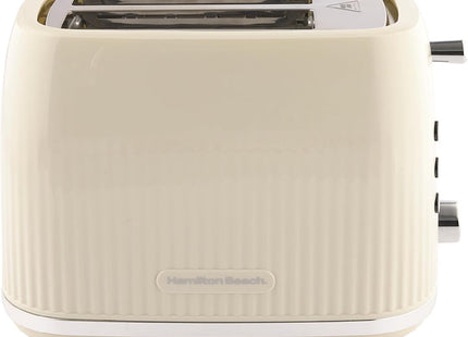 Hamilton Beach Miami 2 Slice Toaster 800W Wide Slots, Sand Beige - HB1420S