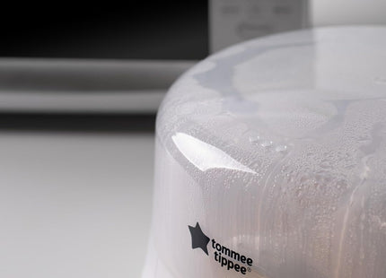 Tommee Tippee Microwave Steam Baby Bottle Steriliser – 4-Minute Cycle, Holds 4 Bottles