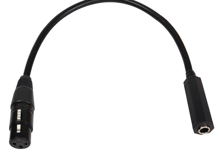 QIANRENON XLR Female to 6.35mm TRS Female Balanced Audio Cable 36cm
