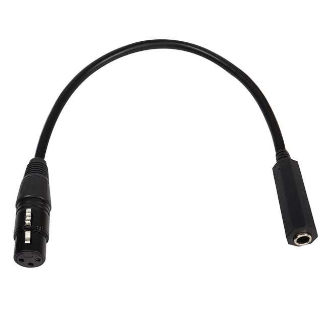 QIANRENON XLR Female to 6.35mm TRS Female Balanced Audio Cable 36cm