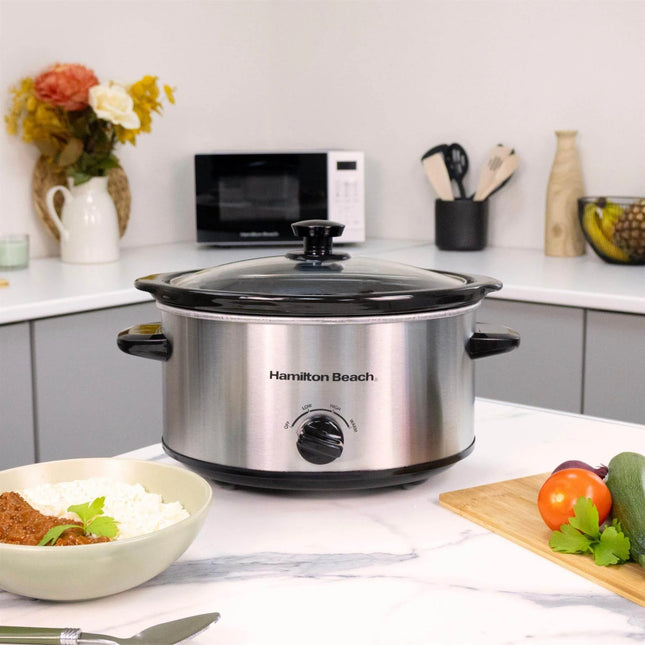 Hamilton Beach The Comfort Cook 3.5L Slow Cooker – Silver