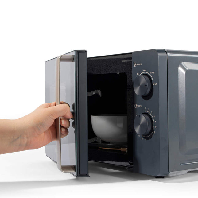Salter Marino 800W Manual Microwave – 20L, Stylish Blue Grey Finish