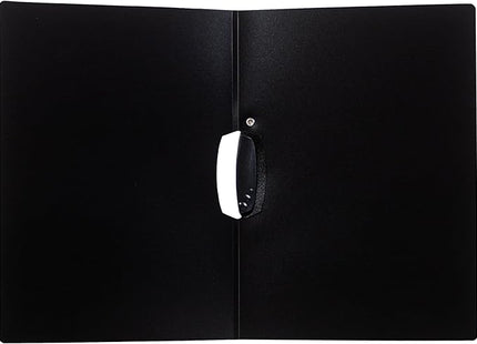 eco-eco A4 Swing Lock File – Black, 95% Recycled, 600 Micron Cover
