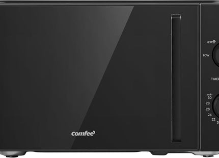COMFEE' 20L Compact Solo Microwave 700W with Inverter & 5 Power Levels – Black