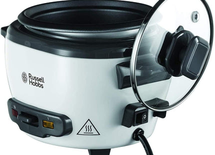 Russell Hobbs 6 Portion Rice Cooker – 0.8L, Steamer Basket, 300W