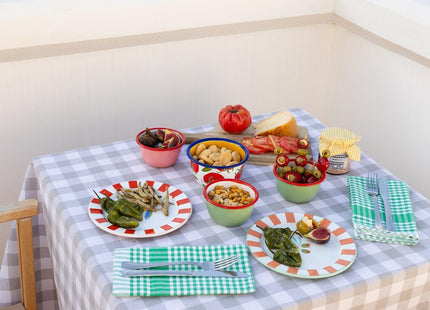 Talking Tables Bon Appetit Handmade Olive Enamel Bowl 10cm –  Snack & Dip Bowl