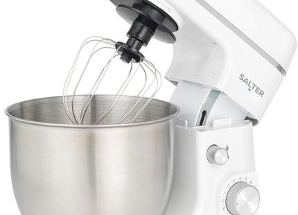 Salter Boston Stand Mixer 5L – 1300W 8 Speed Kitchen Mixer with Attachments