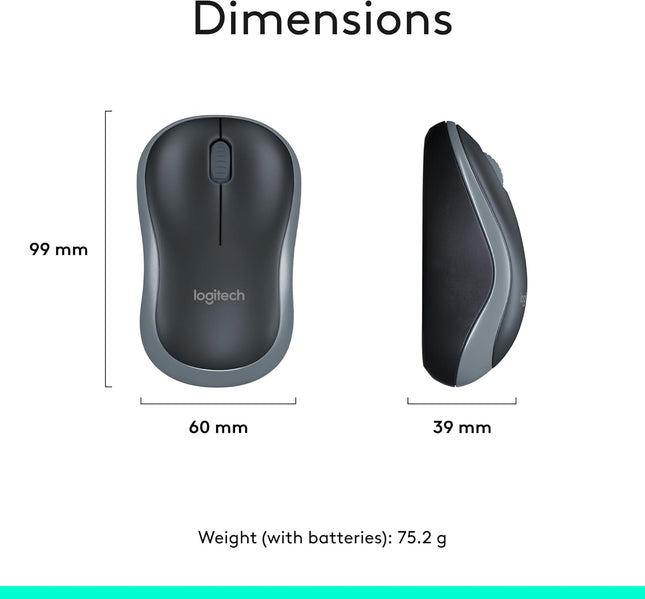 Logitech MK270 Wireless Keyboard and Mouse Combo – UK QWERTY Full Size Set