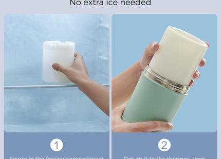Momcozy Portable Breast Milk Cooler 24H 650ml with 2 Bottles – Green