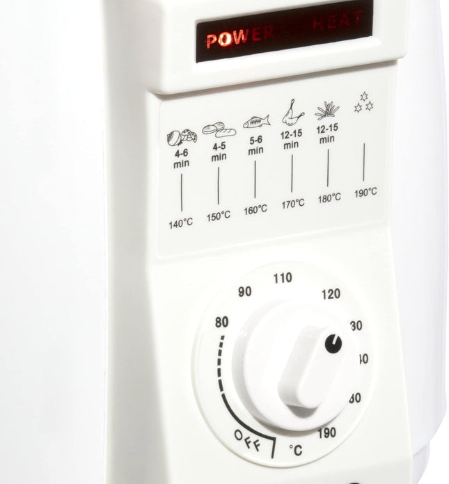 Daewoo SDA2324 Mini Deep Fat Fryer 1L Compact Oil Cooker, Adjustable Temperature White