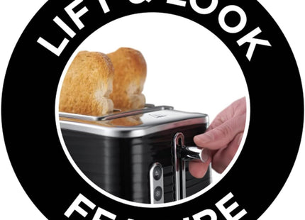 Russell Hobbs Inspire 2 Slice Toaster 1050W Black – 24371