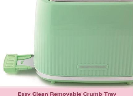Hamilton Beach Miami 2 Slice Toaster 800W, Wide Slots, HB1420M – Mojito Mint