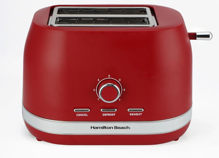 Hamilton Beach Ella 2 Slice Toaster 800W, Wide Slots, HBT1322MR – Matte Red