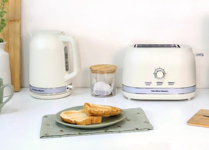 Hamilton Beach Ella 2 Slice Toaster 800W, Wide Slots, HBT1322MC – Matte Latte