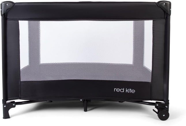 Red Kite Sleep Tight Travel Cot – Lightweight, Compact & Easy-Fold, Black