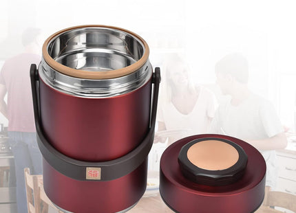 Fulaijia 3-Tier Stainless Steel Thermal Lunch Box for Hot/Cold Meals – 2300ml