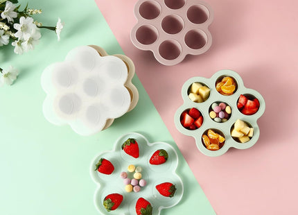PandaEar Baby Food Freezer Trays Set of 3 with Lids – 21 Silicone Pods