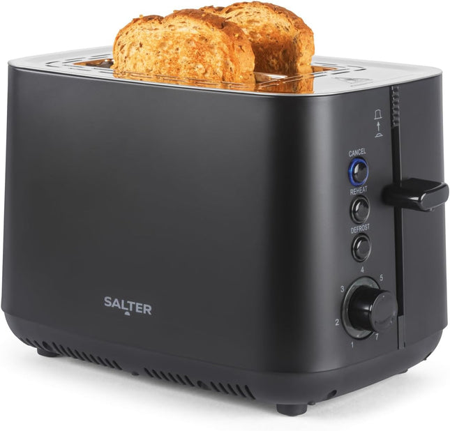 Salter Kuro 2 Slice Toaster – 925W with 7 Browning Levels & Wide Slots