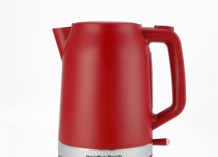 Hamilton Beach Ella 1.7L Electric Kettle, Auto Shut Off, Matte Red - HBK3045MR
