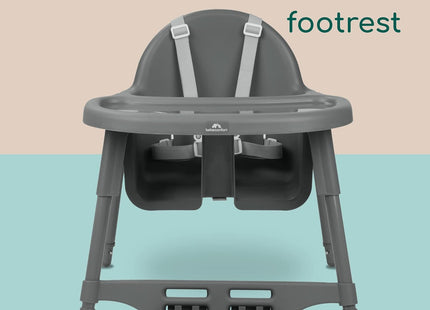 Bebeconfort Meely 2-in-1 Baby High Chair Dark Grey Feeding Chair, 6 Months – 3 Years