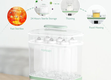 Momcozy 8-in-1 Baby Bottle Sterilizer & Dryer with 24H Storage - Used