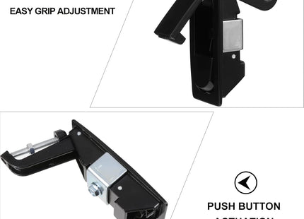 2PCS Zinc Alloy Compression Latch Lock Set – Adjustable Lever Cabinet Latches