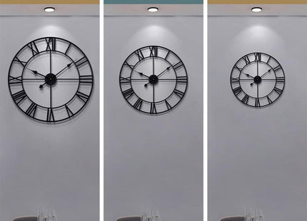 HAITANG Vintage Large Wall Clock 47cm – Silent Non-Ticking Numeral Clock