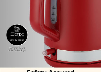 Hamilton Beach Ella 1.7L Electric Kettle, Auto Shut Off, Matte Red - HBK3045MR