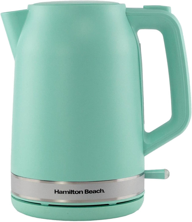 Hamilton Beach Ella 1.7L Electric Kettle, Auto Shut Off, Matte Mint - HBK3045MM