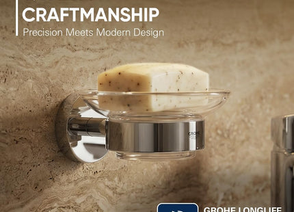 GROHE Essentials Transparent Glass Soap Dish 40368001