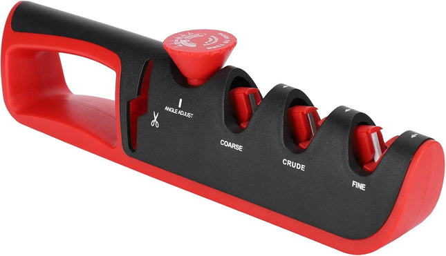 Smart Sharp 4-in-1 Knife & Scissor Sharpener – Adjustable Manual Tool for Kitchen Blades