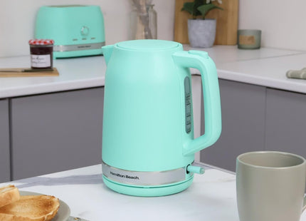 Hamilton Beach Ella 1.7L Electric Kettle, Auto Shut Off, Matte Mint - HBK3045MM