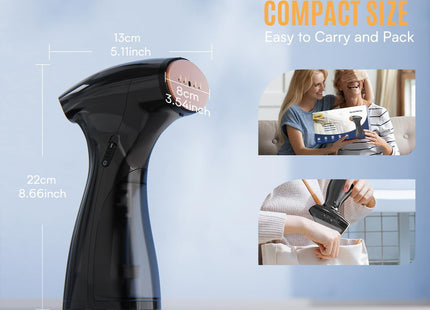 OLAYMEY 1800W Handheld Clothes Steamer 25g/min Portable Garment Steamer