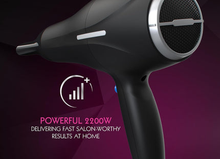 Wahl Ionic Smooth 2200W Hair Dryer with Cool Shot, Fast Drying – Black
