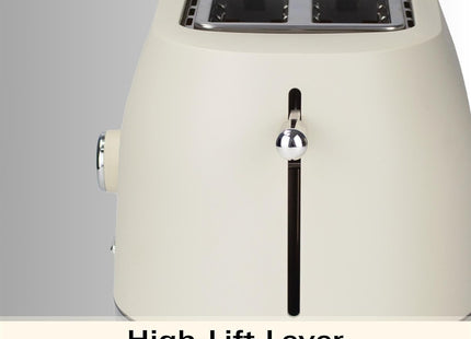 Hamilton Beach Ella 2 Slice Toaster 800W, Wide Slots, HBT1322MC – Matte Latte